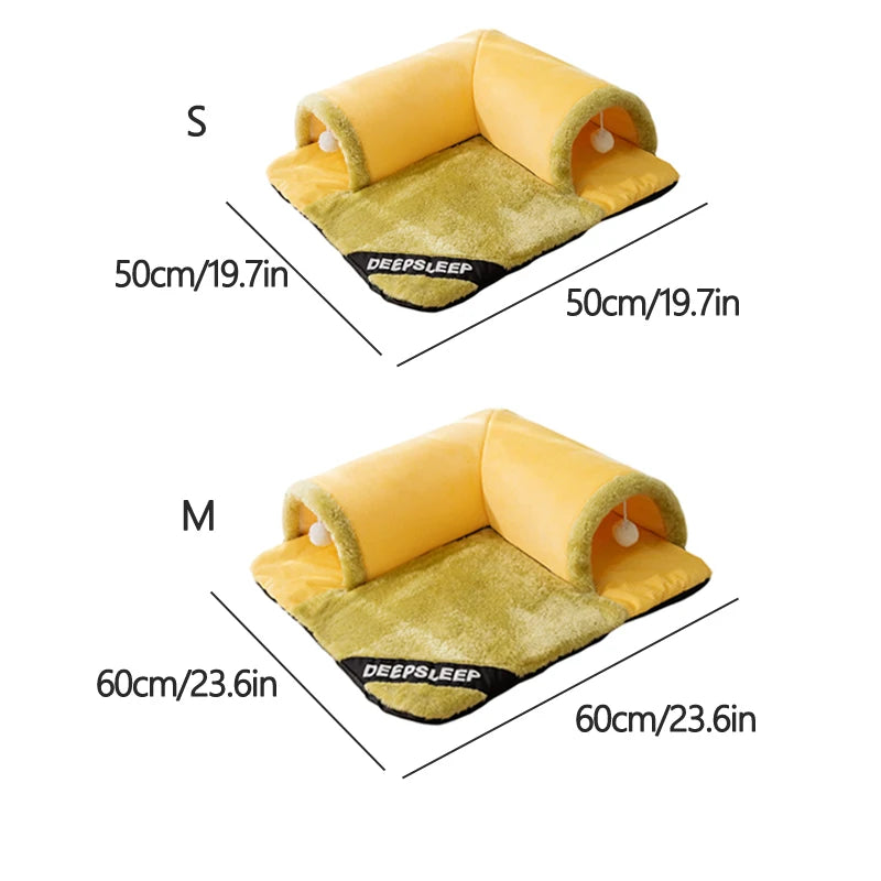 Tunnel Pet Bed and Play Mat